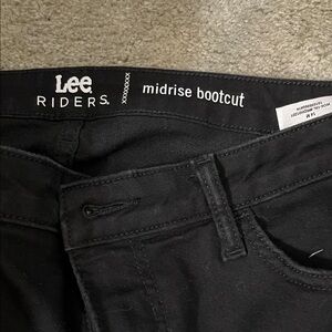 Lee Riders Black Midrise Bootcut Jeans